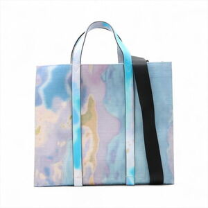 Fendi Zucca Canvas Leather Tote Bag Multicolor